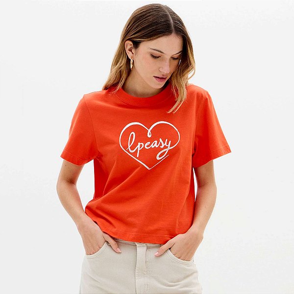 Camiseta Easy Lança Perfume Silk Ve26 Vermelho Feminino