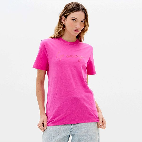 Camiseta Easy Lança Perfume Tradicional Ve26 Rosa Feminino