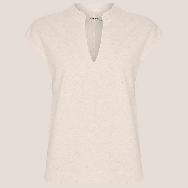 Blusa Dudalina Marina Pr26 Bege Claro Feminino
