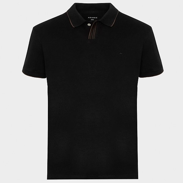 Camisa Polo Aramis Piquet Details Pr26 Preto Masculino