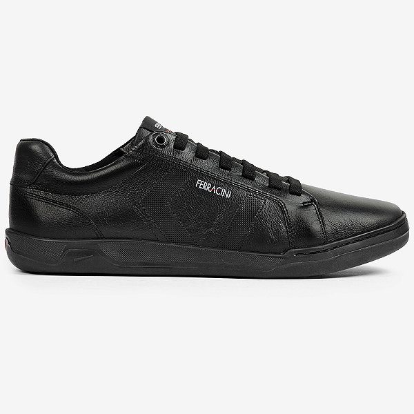 Sapatênis de Couro Ferracini Lexus 7052-267B Preto Masculino