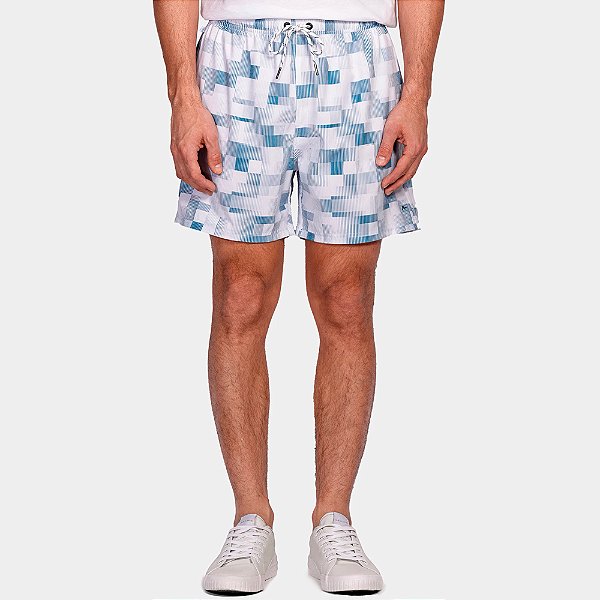 Short Aramis Estampado Pixel Pr26 Azul Masculino