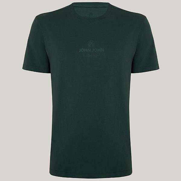 Camiseta John John Regular Industry Pr26 Verde Masculino