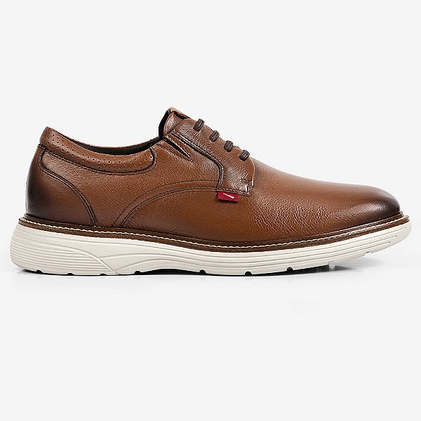 Sapato de Couro Ferracini Full 4565-696J Marrom Masculino