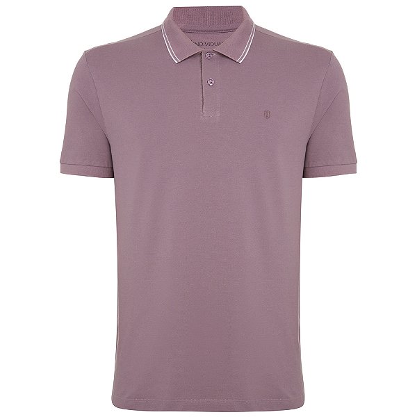 Camisa Polo Individual Basic Mod Comfort Pr26 Roxo Masculino