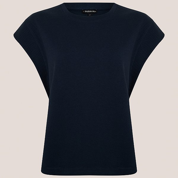 Blusa Dudalina Carol Ve26 Marinho Feminino