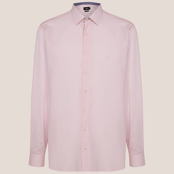Camisa Dudalina Comfort Trico Lisa Ve26 Rosa Masculino