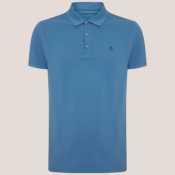 Camisa Polo Dudalina Essentials Ve26 Azul Masculino