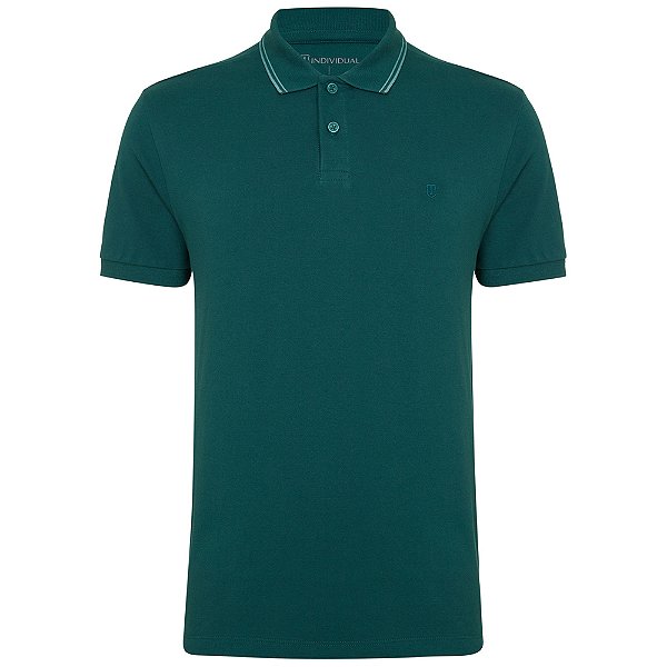 Camisa Polo Individual Basic Slim Pr26 Verde Masculino