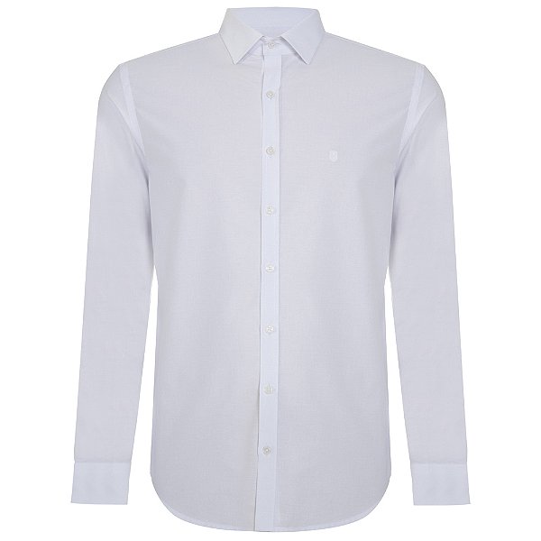 Camisa Individual Slim Lisa Pr26 Branco Masculino