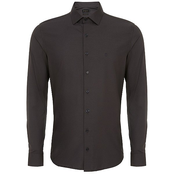 Camisa Individual Slim Lisa Pr26 Cinza Masculino