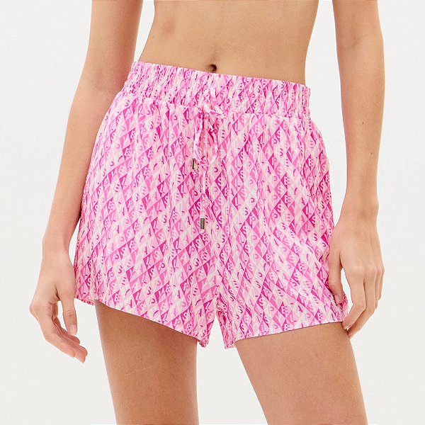 Short Easy Lança Perfume Descolado Ve26 Rosa Feminino