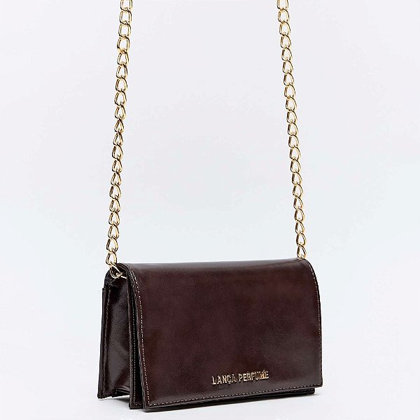 Bolsa Crossbody Lança Perfume Chain Ve26 Marrom Feminino
