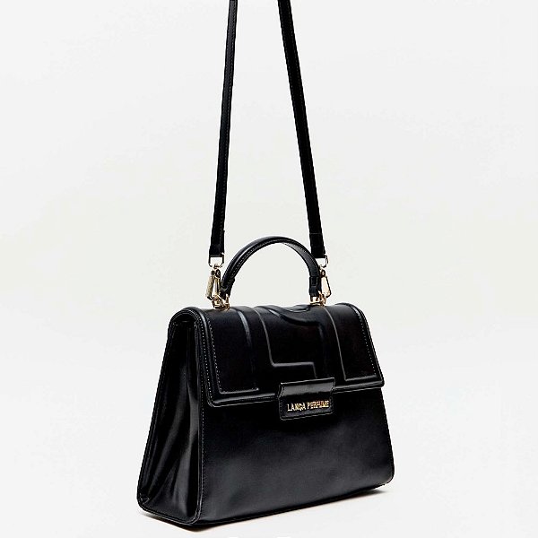 Bolsa Tote Lança Perfume Metais Ve26 Preto Feminino