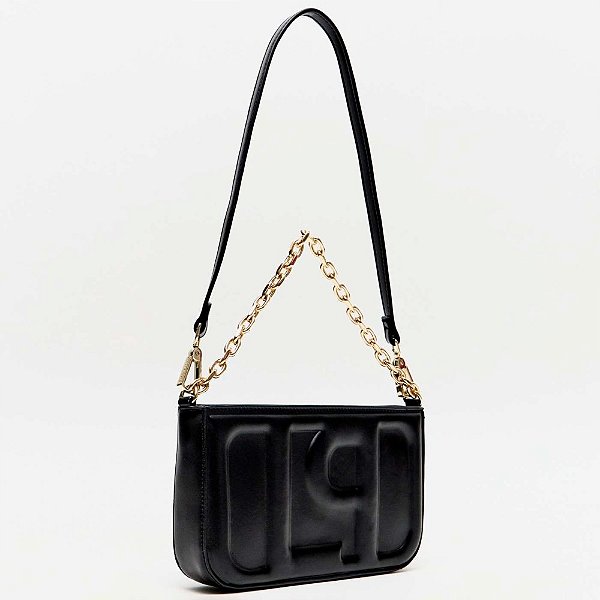 Bolsa Crossbody Lança Perfume Frontal Ve26 Preto Feminino