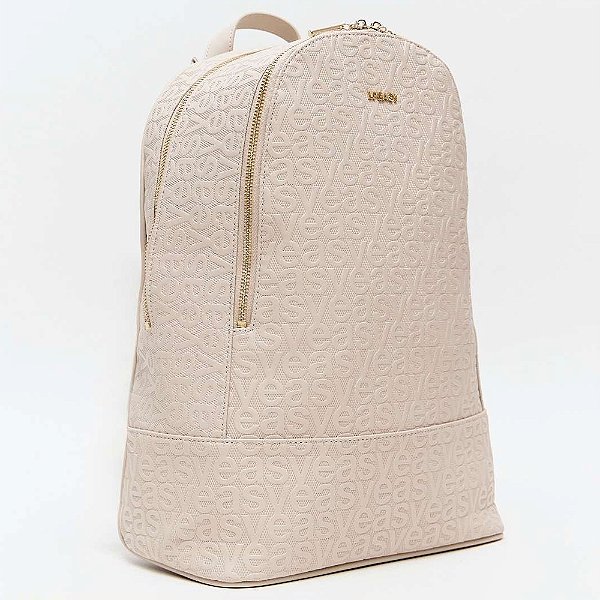 Mochila Easy Lança Perfume Frequencia Ve26 Bege Feminino