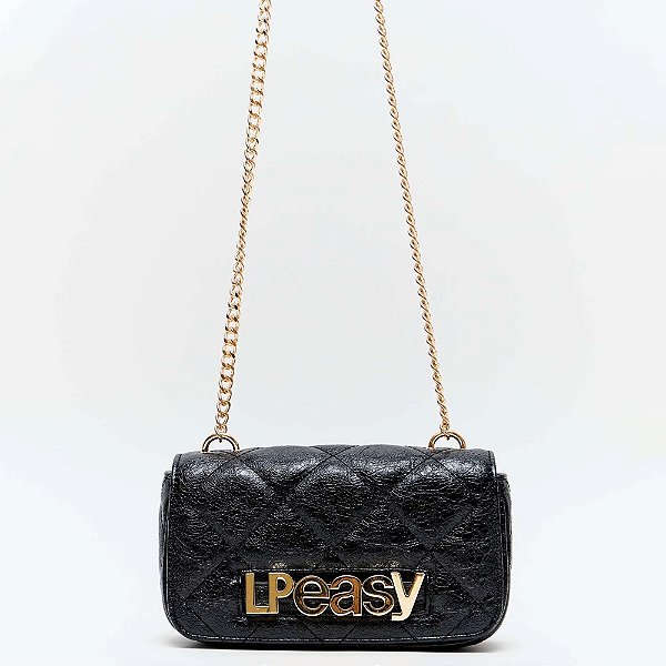 Bolsa Shoulder Easy Lança Perfume Matel Ve26 Preto Feminino