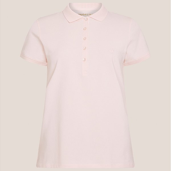 Camisa Polo Dudalina Pima Touch Ve26 Rosa Feminino