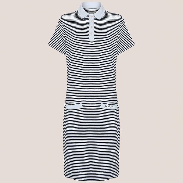 Vestido Dudalina Polo Priscila Ve26 Preto Feminino