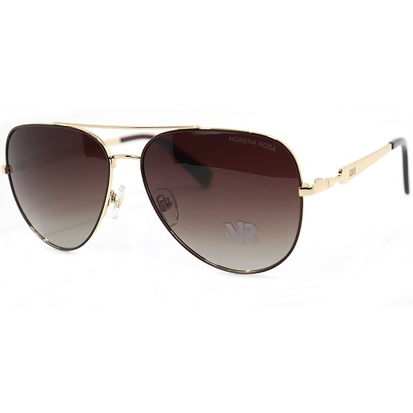 Óculos de Sol Morena Rosa MR182 C100 Dourado Feminino