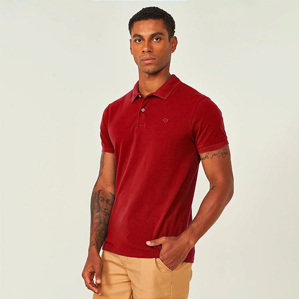 Camisa Polo Colcci Iconic Ve26 Vermelho Masculino