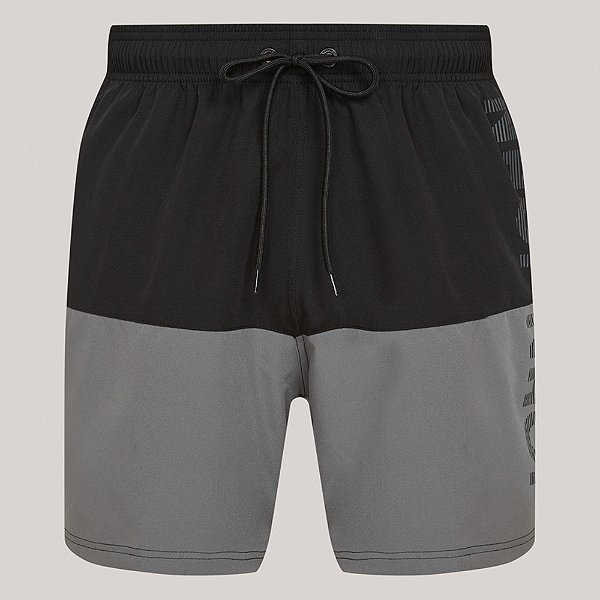 Short John John Bicolor Ve26 Preto Masculino