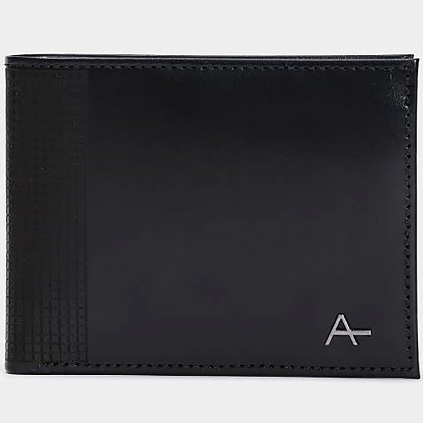 Carteira Aramis Horizontal Grid Ve26 Preto Masculino