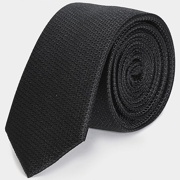 Gravata Aramis Jacquard Seda Waves Ve26 Preto Masculino