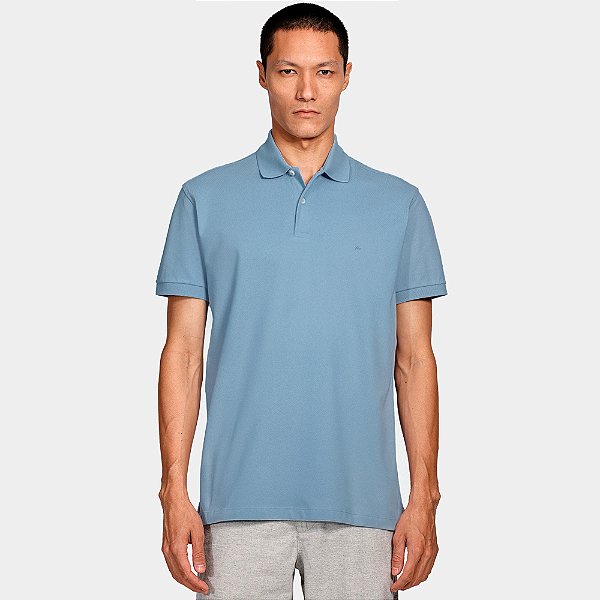 Camisa Polo Aramis Basic Piquet Ve26b Azul Masculino