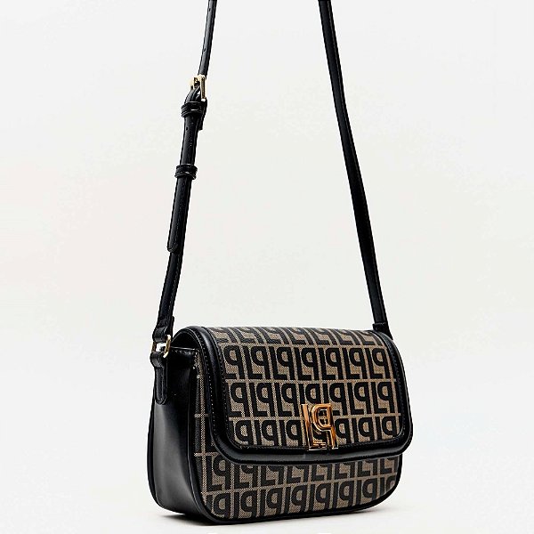 Bolsa Crossbody Lança Perfume Monograma Ve26 Preto Feminino