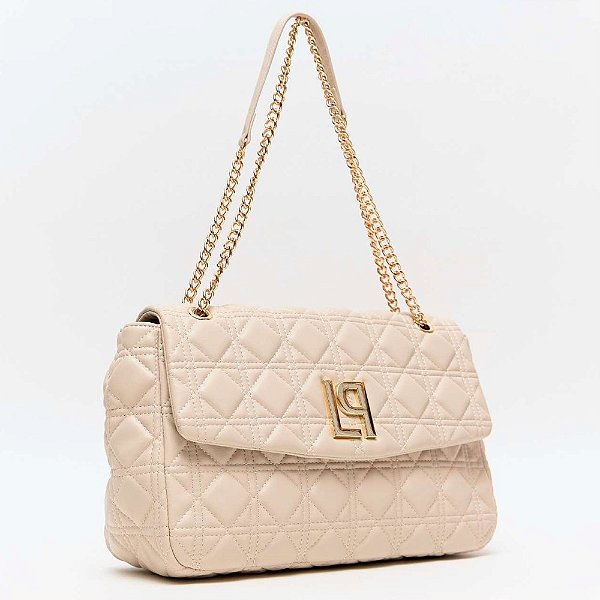 Bolsa Shoulder Lança Perfume Chain Ve26 Off White Feminino