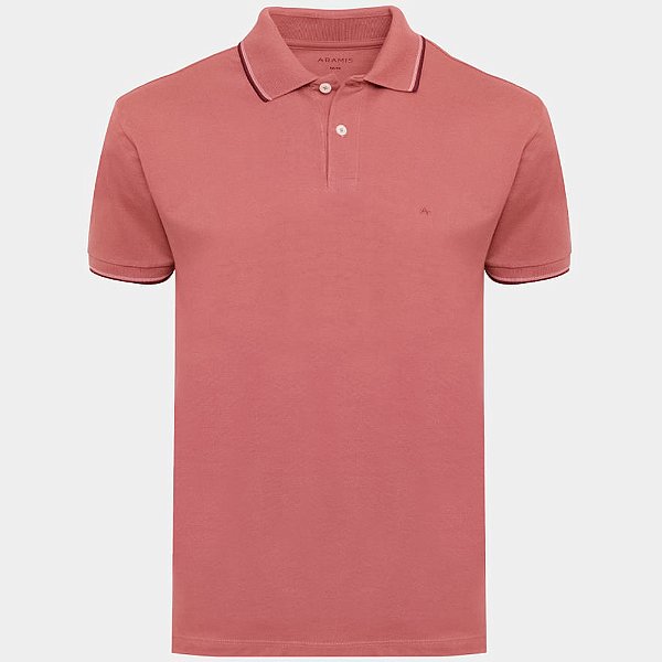Camisa Polo Aramis Basic 4 Frisos Ve26 Vermelho Masculino