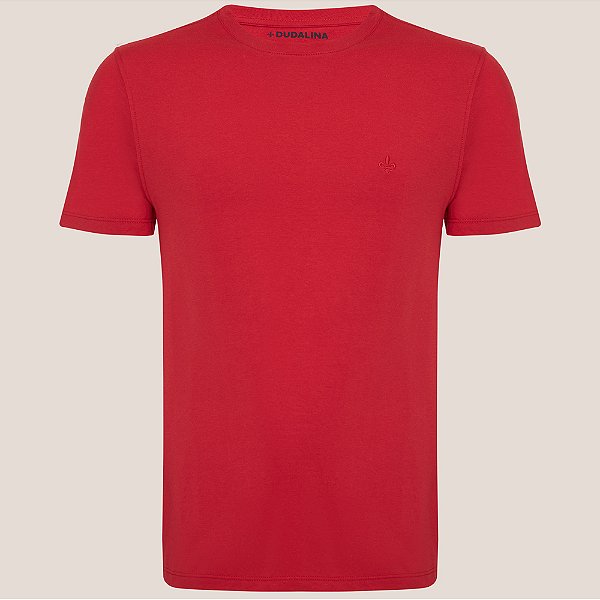 Camiseta Dudalina Essentials Color Ve26 Vermelho Masculino