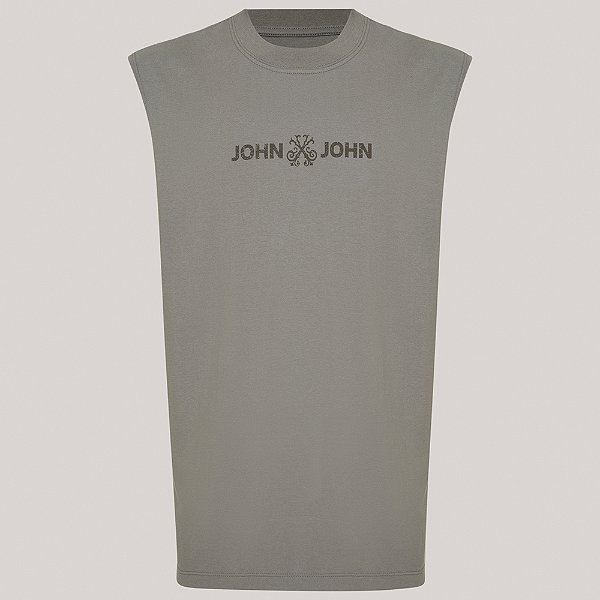 Regata John John Flat Ve26 Cinza Masculino