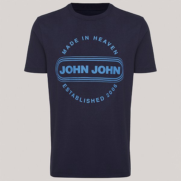 Camiseta John John Round Circle Ve26 Marinho Masculino