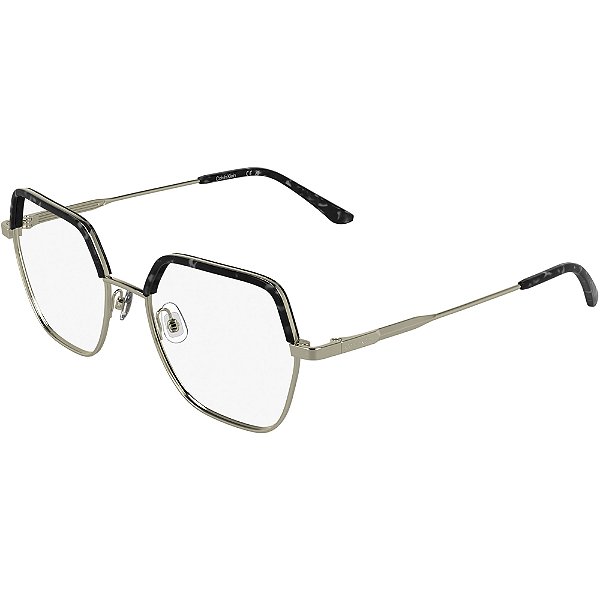 Armação Calvin Klein CK25113 716 Dourado Feminino