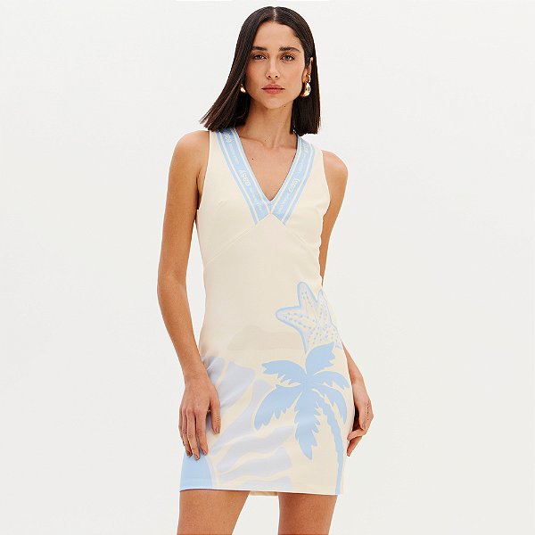 Vestido Curto Easy Lança Perfume Dct Ve26 Off White Feminino