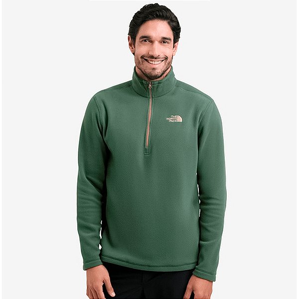 Moletom The North Face Glacier Zip Fleece Verde Masculino
