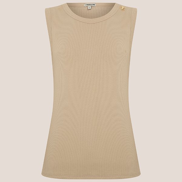 Regata Dudalina Cris Ve26 Bege Feminino