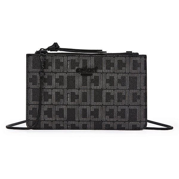 Bolsa Crossbody Colcci Monograma Ve26 Preto Feminino