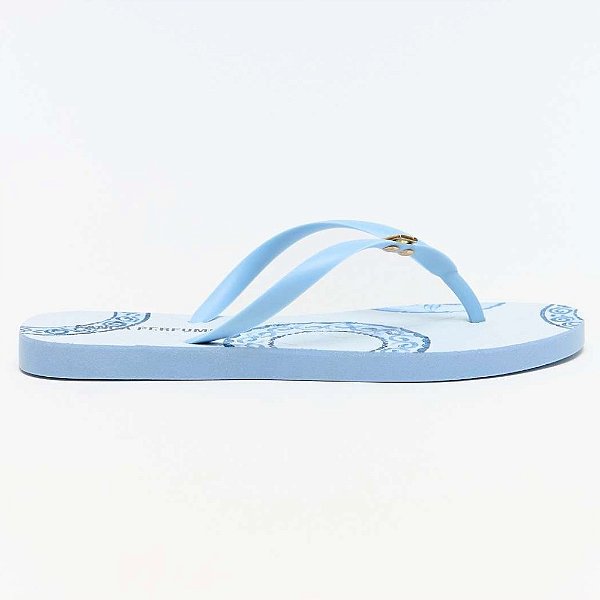 Chinelo Lança Perfume Estampa Ve26 Azul Feminino