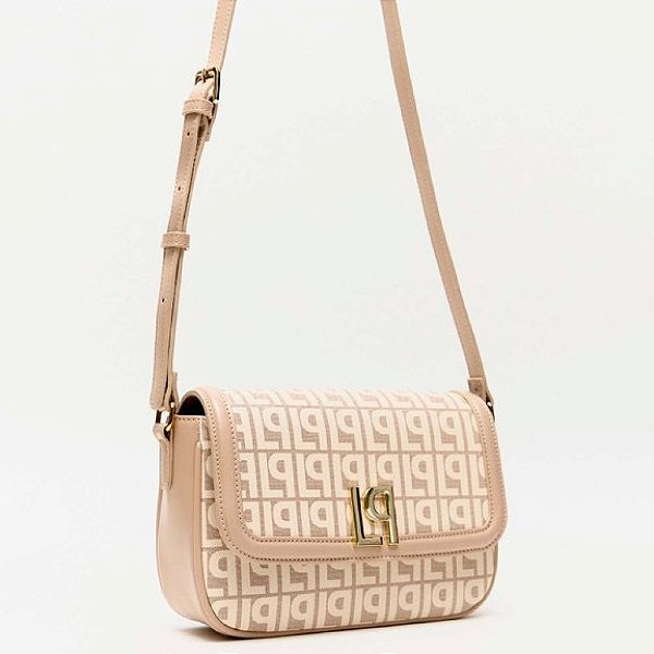 Bolsa Crossbody Lança Perfume Monograma Ve26 Bege Feminino