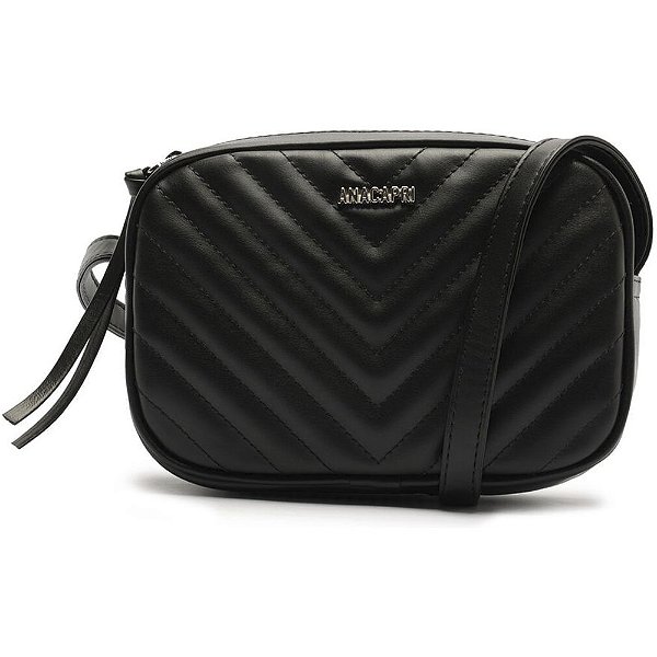 Bolsa Crossbody Anacapri Tiracolo Matelassê Preto Feminino