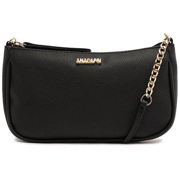 Bolsa Crossbody Anacapri Tiracolo Glam Preto Feminino