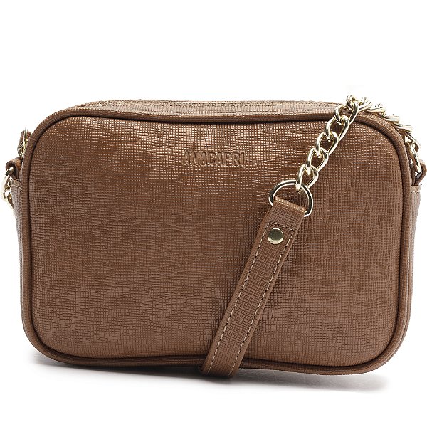 Bolsa Crossbody Anacapri Tiracolo Essencial Marrom Feminino