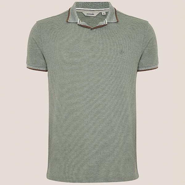 Camisa Polo Dudalina Vista Rugby Friso Pr26 Verde Masculino