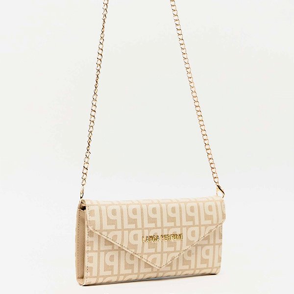 Carteira Lança Perfume Envelope Ve26 Bege Feminino