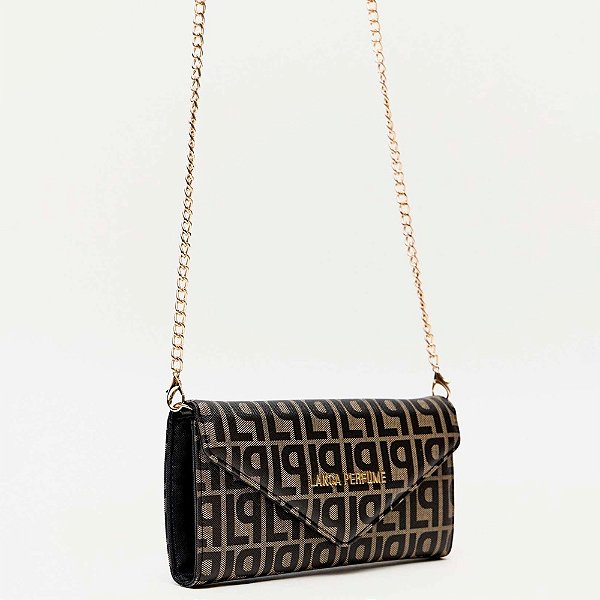 Carteira Lança Perfume Envelope Ve26 Preto Feminino