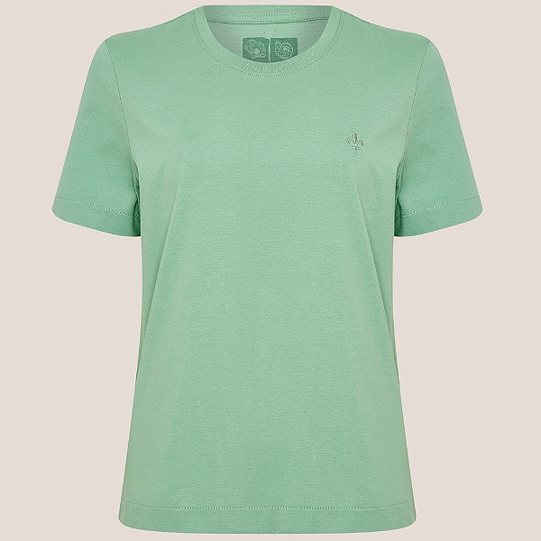 Blusa Dudalina Logo Relevo Ve26 Verde Feminino