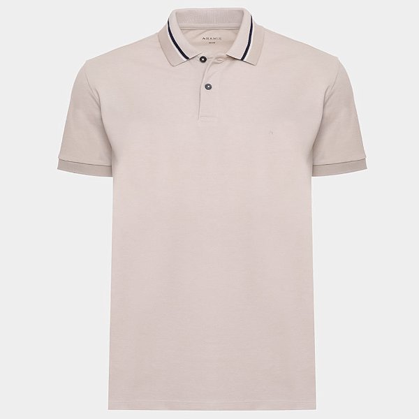 Camisa Polo Aramis Piquet Frisos Av26 Bege Masculino